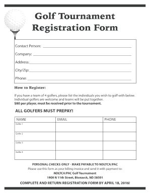 free golf tournament registration form template|Golf Tournament Registration Form Template .
